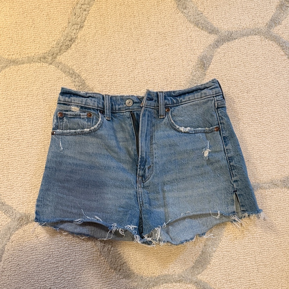 Abercrombie & Fitch Light Blue Jean Shorts